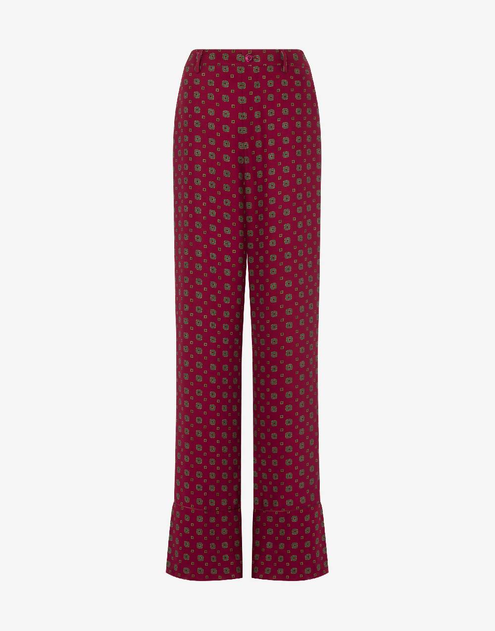 Love Moschino Pantalone in raso Tie Print