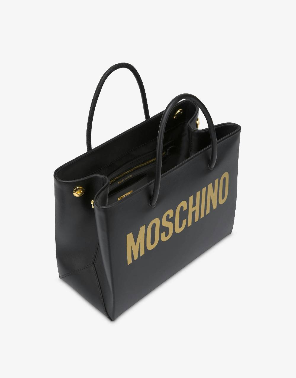Love Moschino Piccola Shopper In Vitello Con Logo