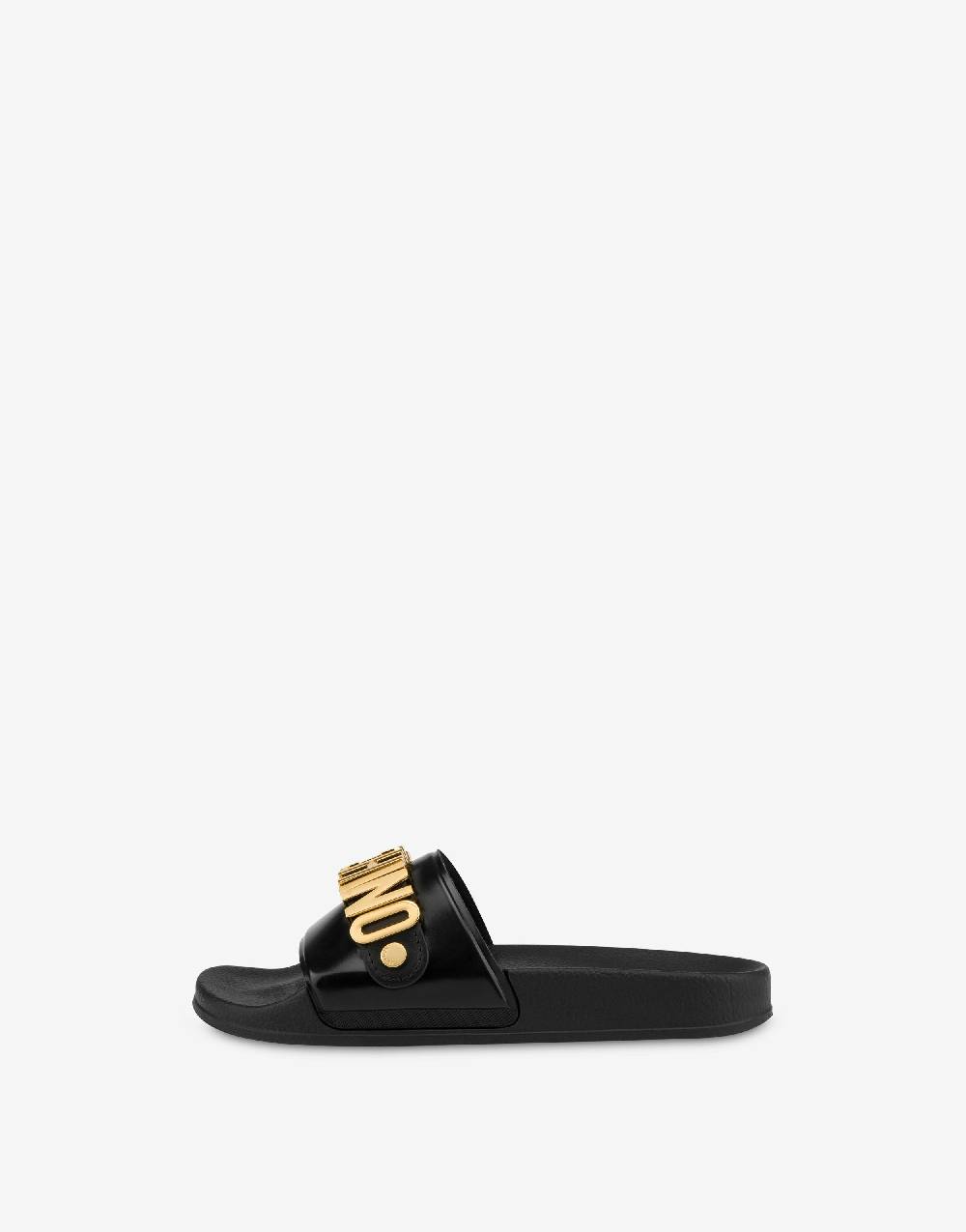 Love Moschino Pool Slides Lettering Logo