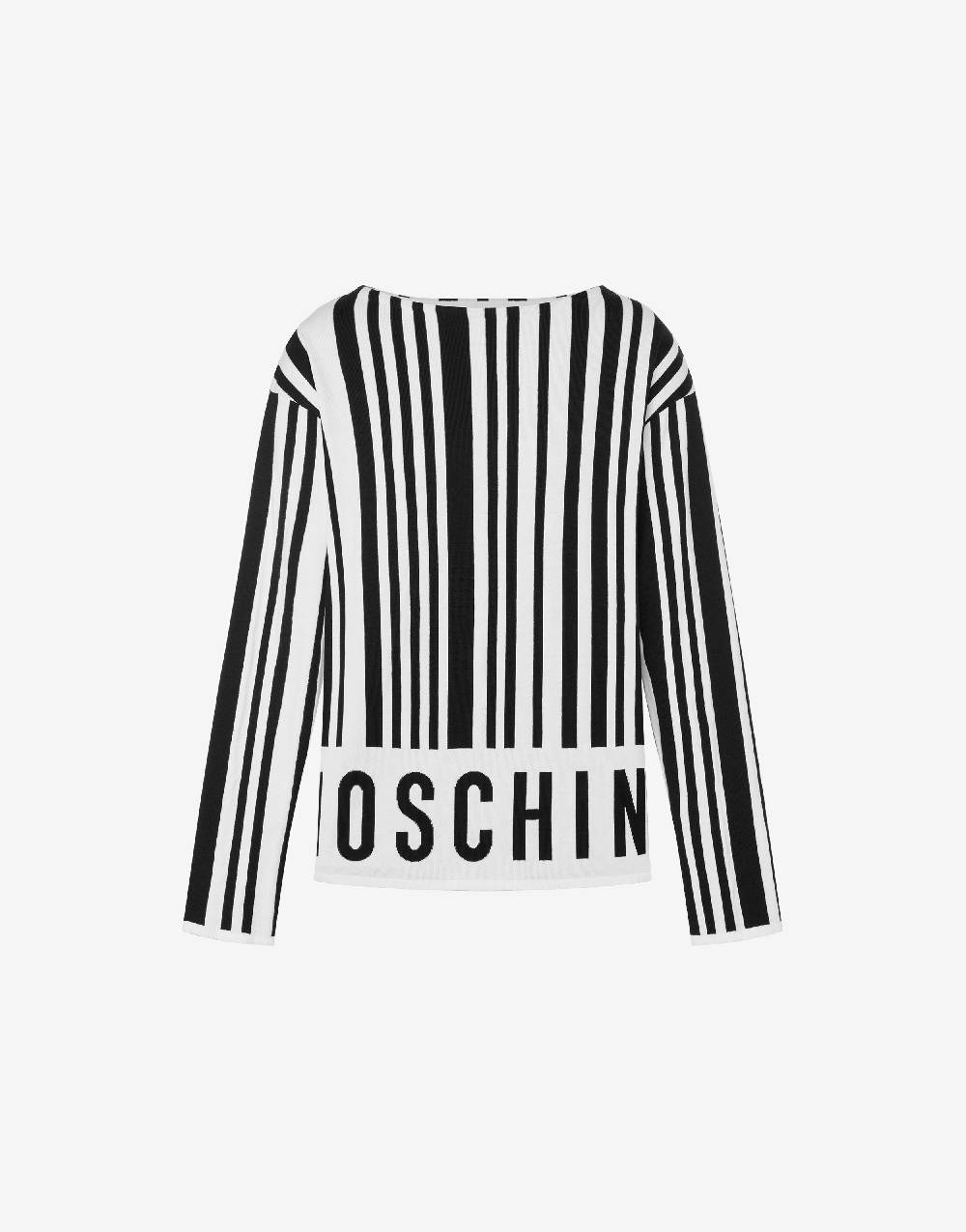 Love Moschino Pullover in cotone Barcode