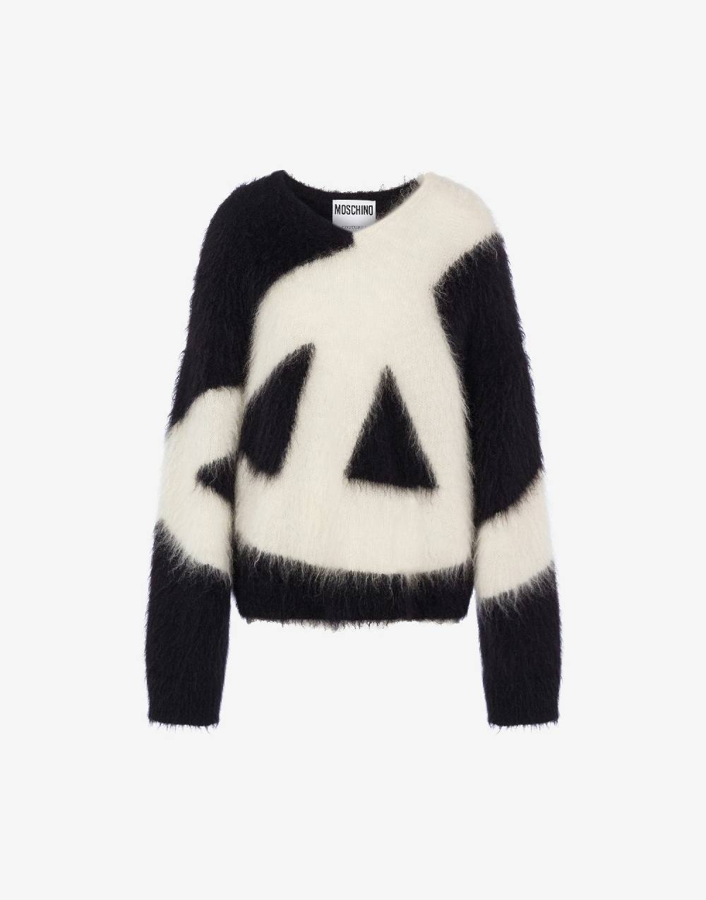Love Moschino Pullover in mohair garzato Peace
