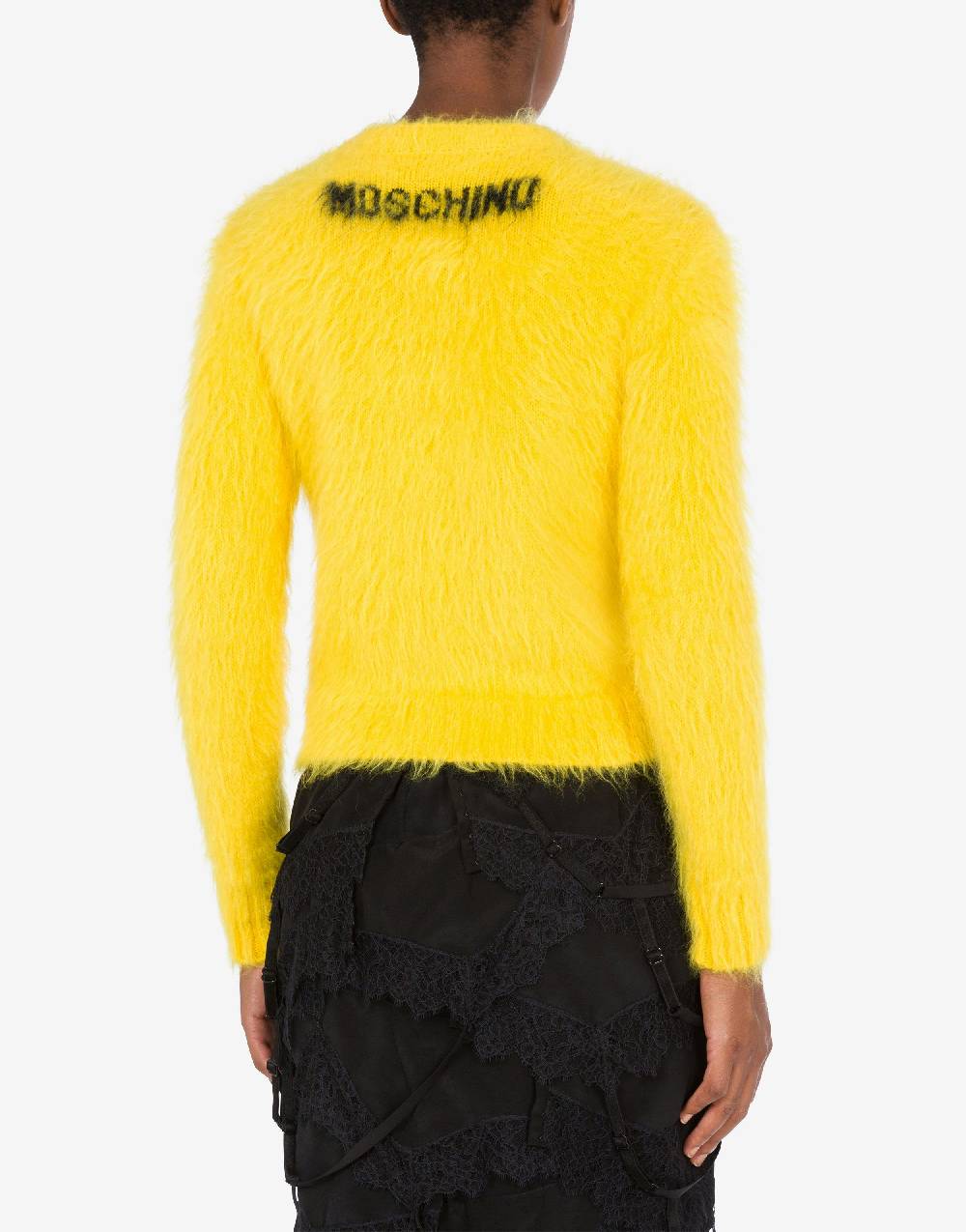 Love Moschino Pullover In Mohair Garzato Smiley