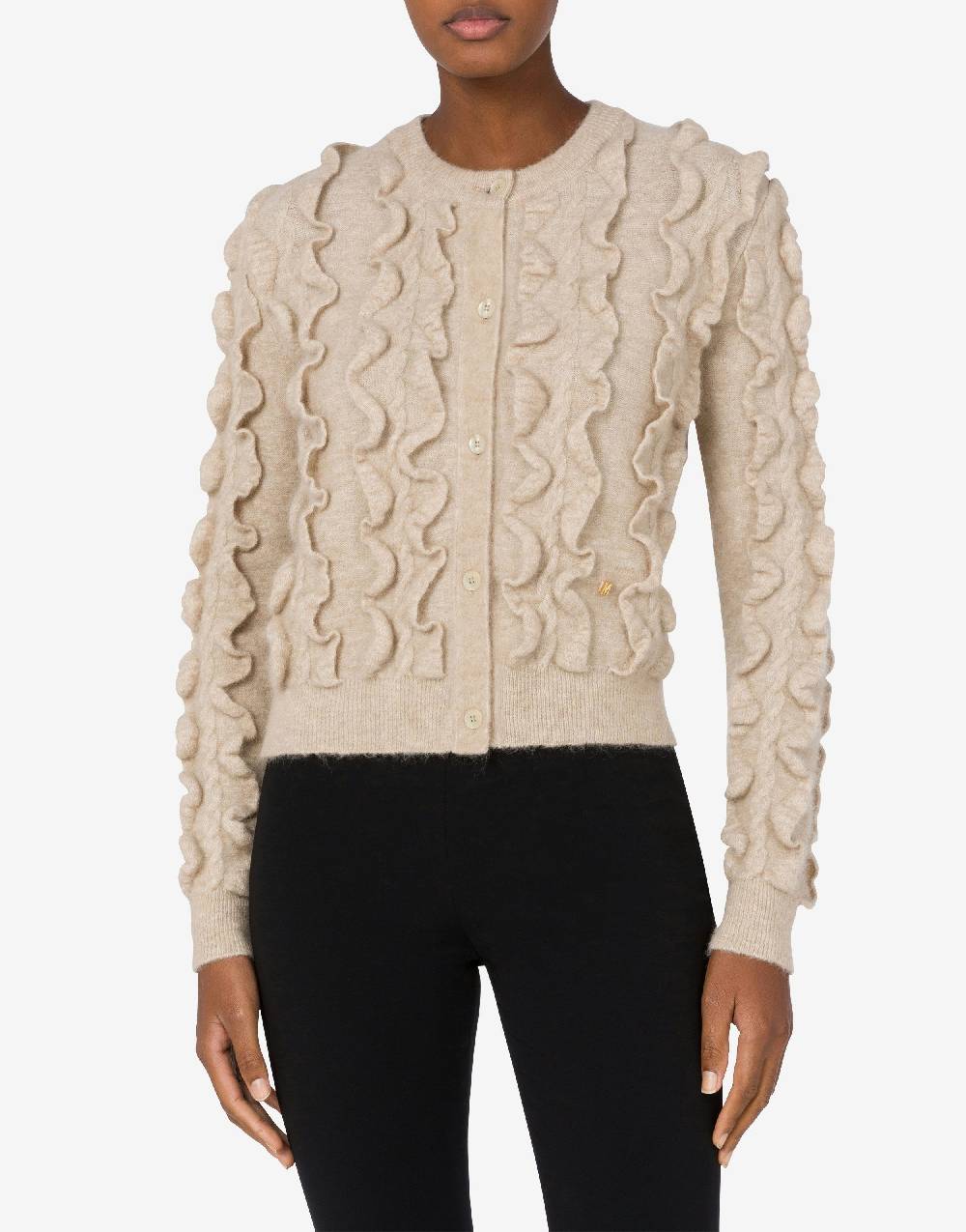 Love Moschino Pullover In Mohair Stretch Golden M