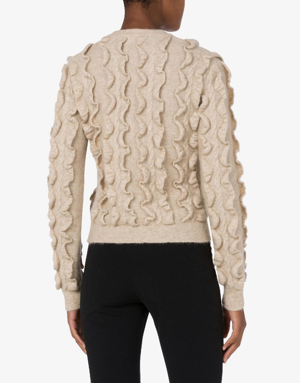 Love Moschino Pullover In Mohair Stretch Golden M