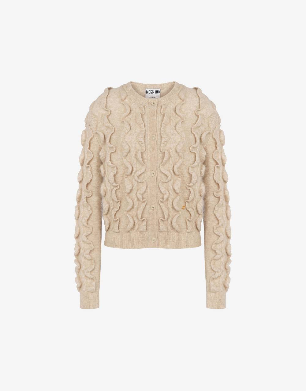 Love Moschino Pullover in mohair stretch Golden M