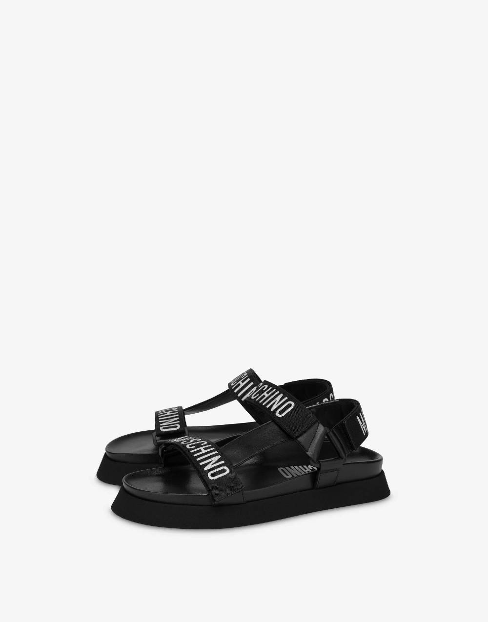 Love Moschino Sandali platform Logo Tape