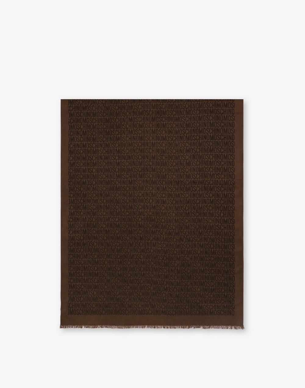 Love Moschino Sciarpa in seta e lana Allover Logo