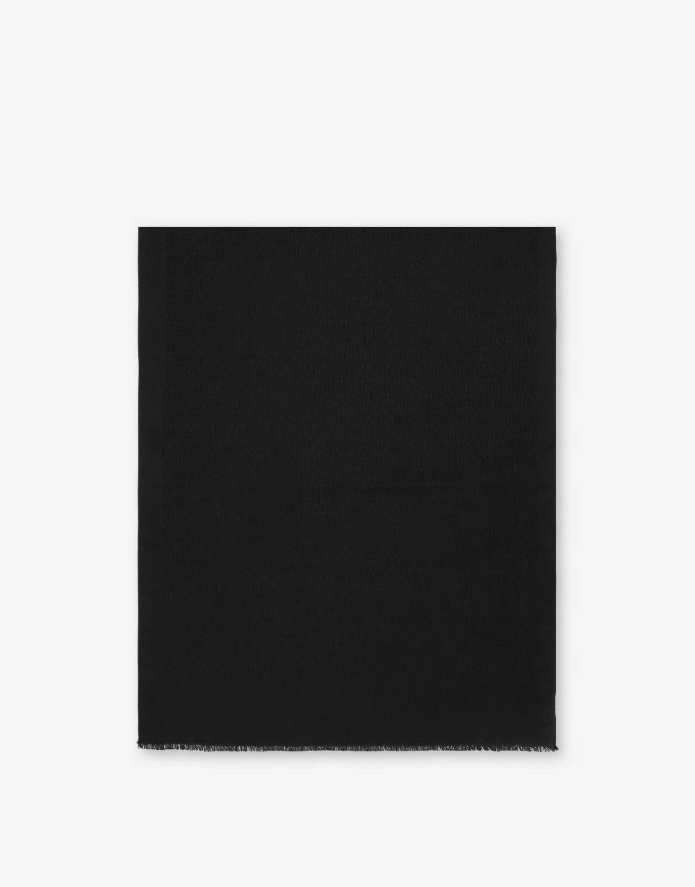 Love Moschino Sciarpa in seta e lana Allover Logo