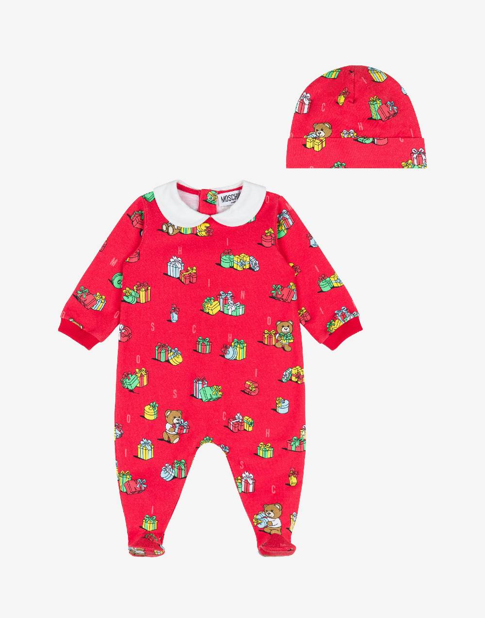 Love Moschino Set tutina e cappello Teddy Holiday