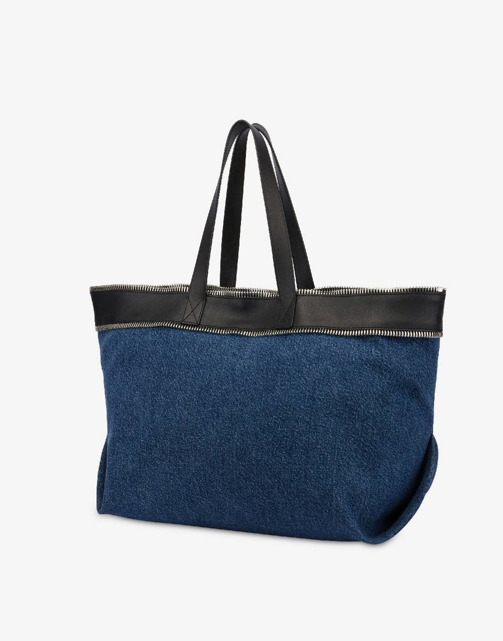 Love Moschino Shopper In Denim Moschino Rider