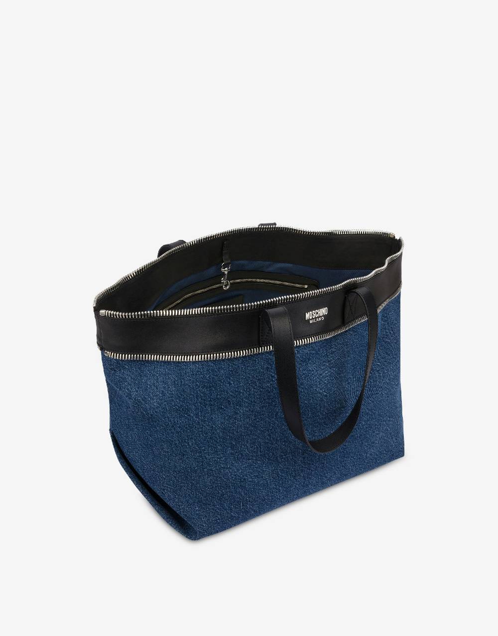 Love Moschino Shopper In Denim Moschino Rider