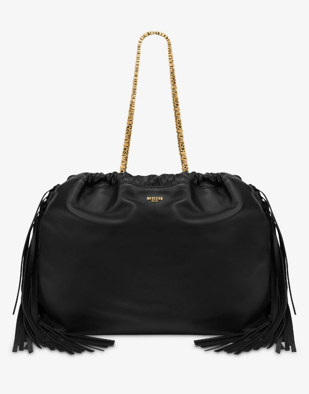 Love Moschino Shopper Mini Lettering con frange