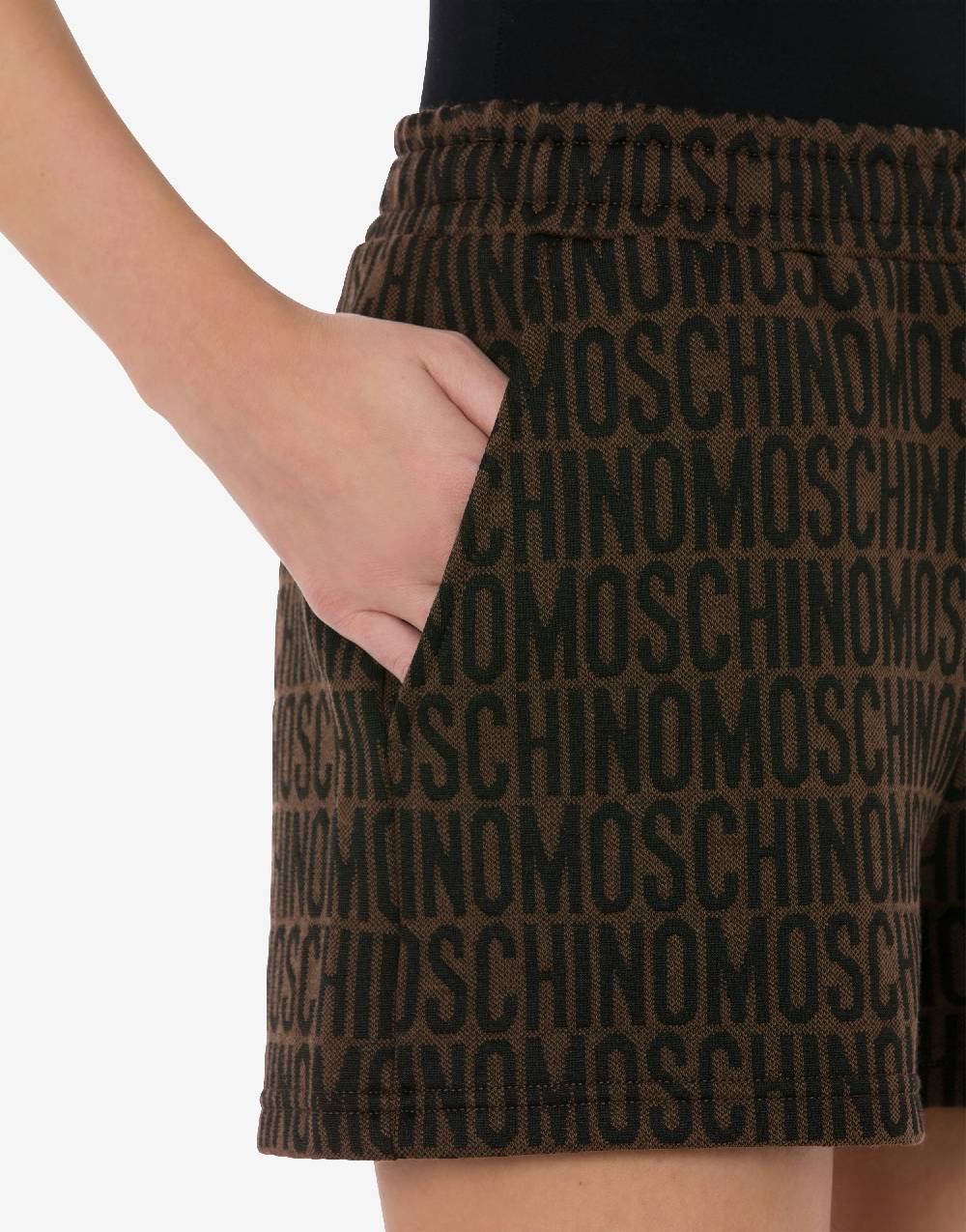 Love Moschino Shorts In Felpa Allover Logo