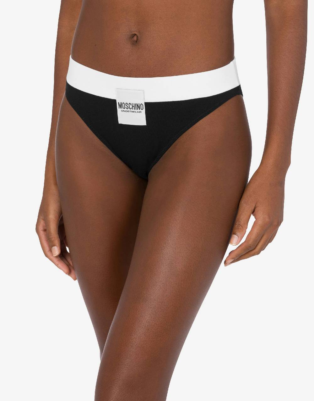 Love Moschino Slip In Comfort Jersey Logo Label