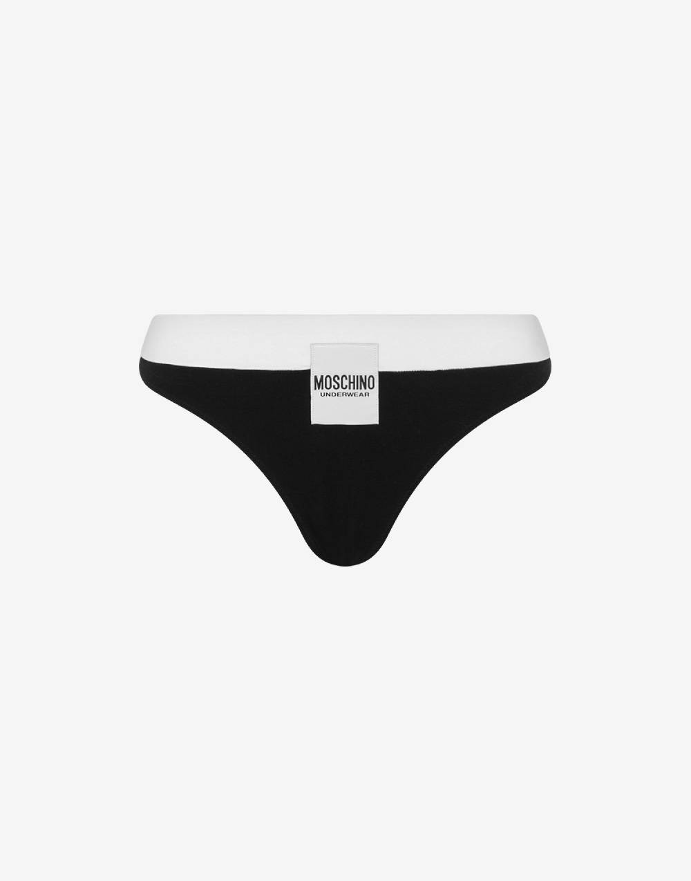 Love Moschino Slip in comfort jersey Logo Label