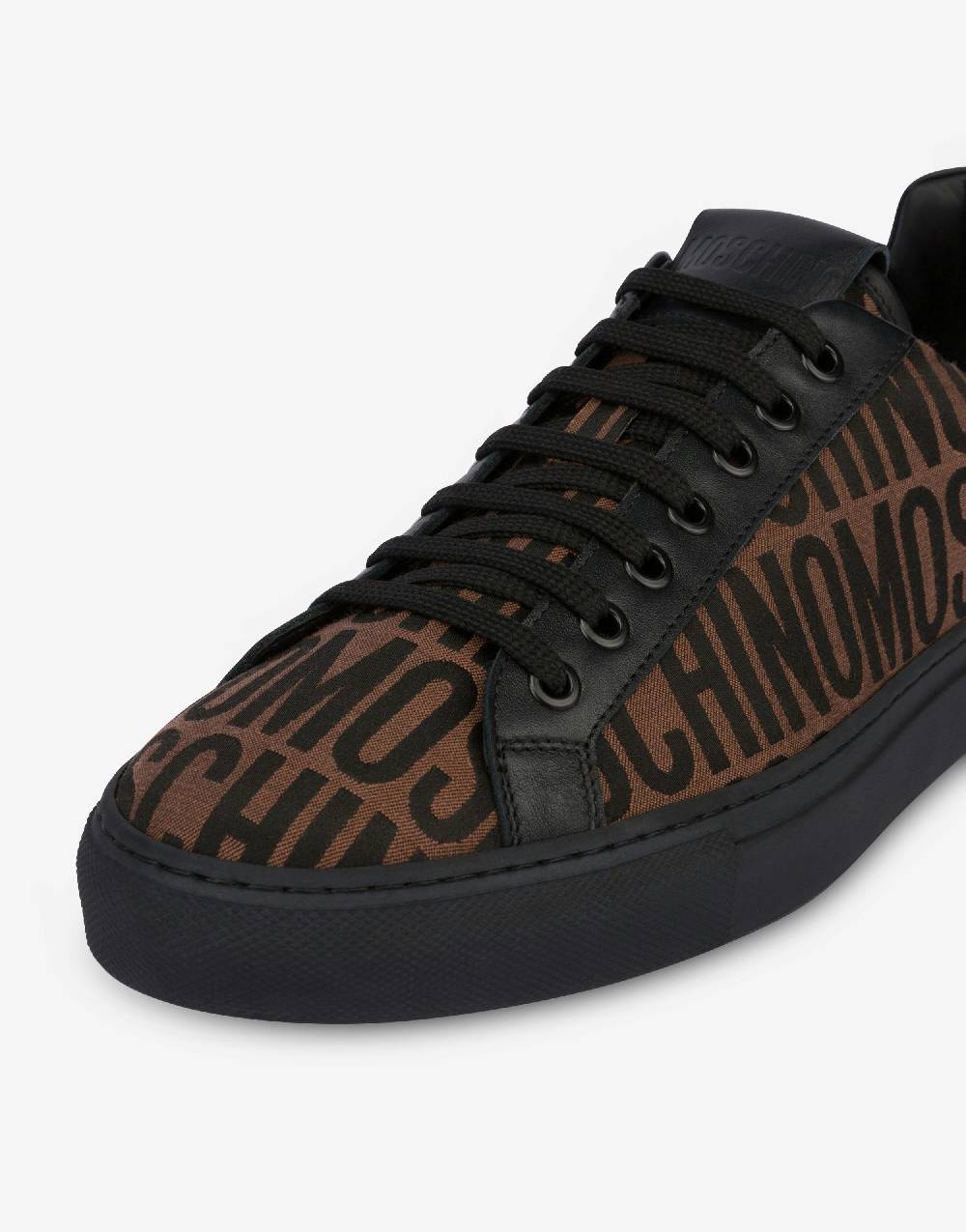 Love Moschino Sneakers In Nylon Allover Logo