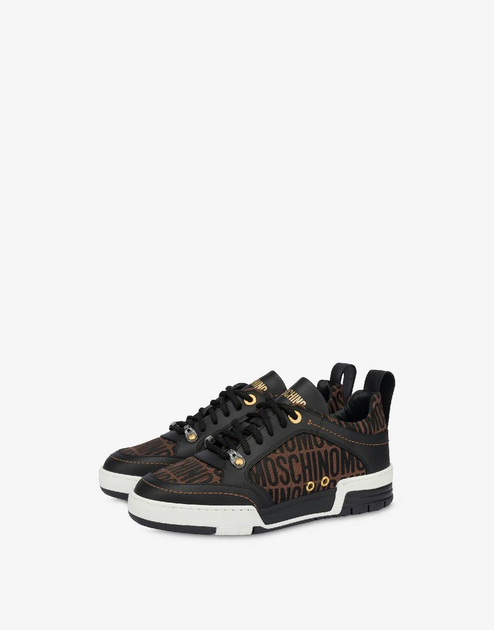 Love Moschino Sneakers in nylon Allover Logo