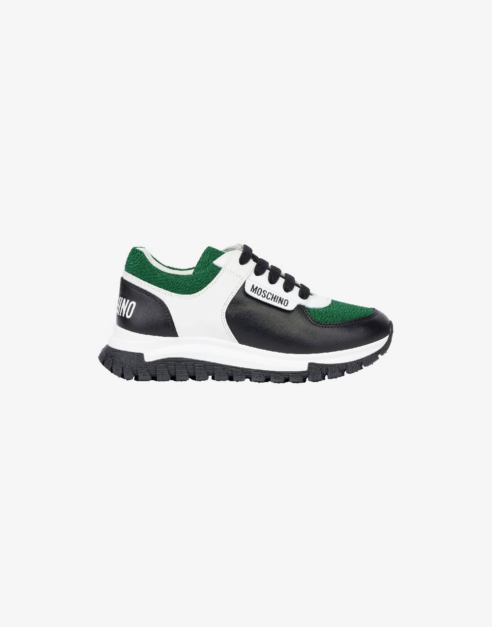 Love Moschino Sneakers Running In Rete E Vitello