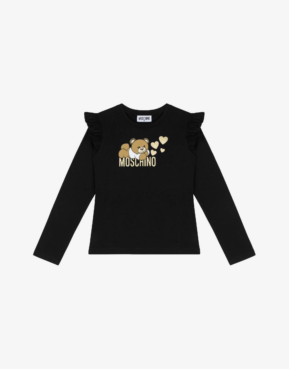 Love Moschino T-shirt con ruches Lovely Teddy Bear