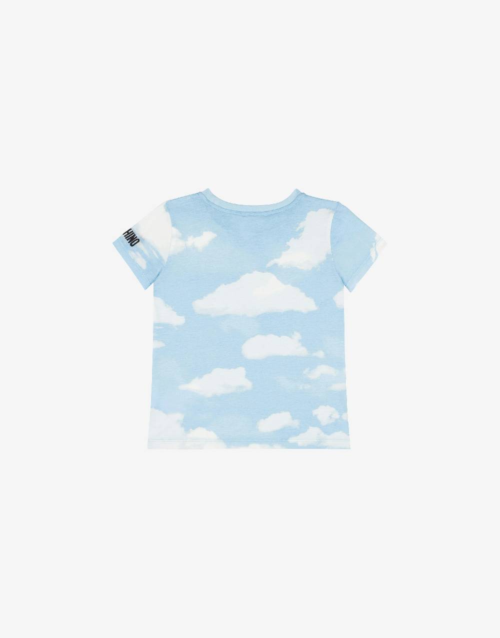 Love Moschino T-shirt In Jersey Allover Clouds