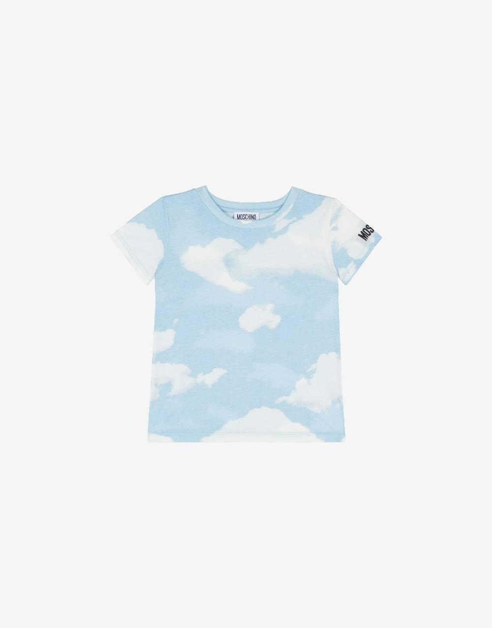 Love Moschino T-shirt in jersey Allover Clouds