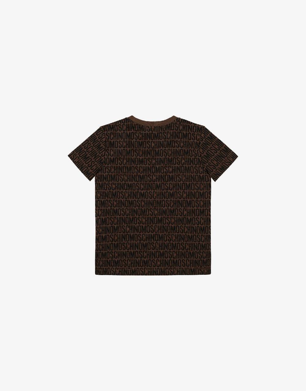 Love Moschino T-shirt In Jersey Allover Logo