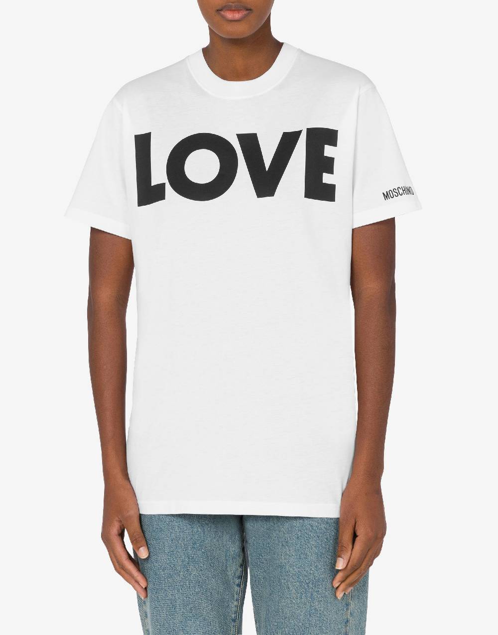 Love Moschino T-shirt In Jersey Organico Love