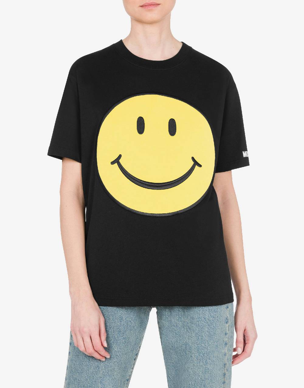 Love Moschino T-shirt In Jersey Organico Smiley®