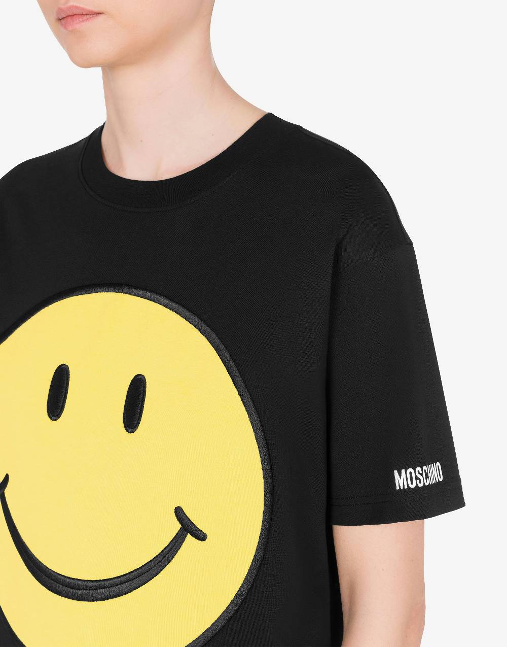 Love Moschino T-shirt In Jersey Organico Smiley®