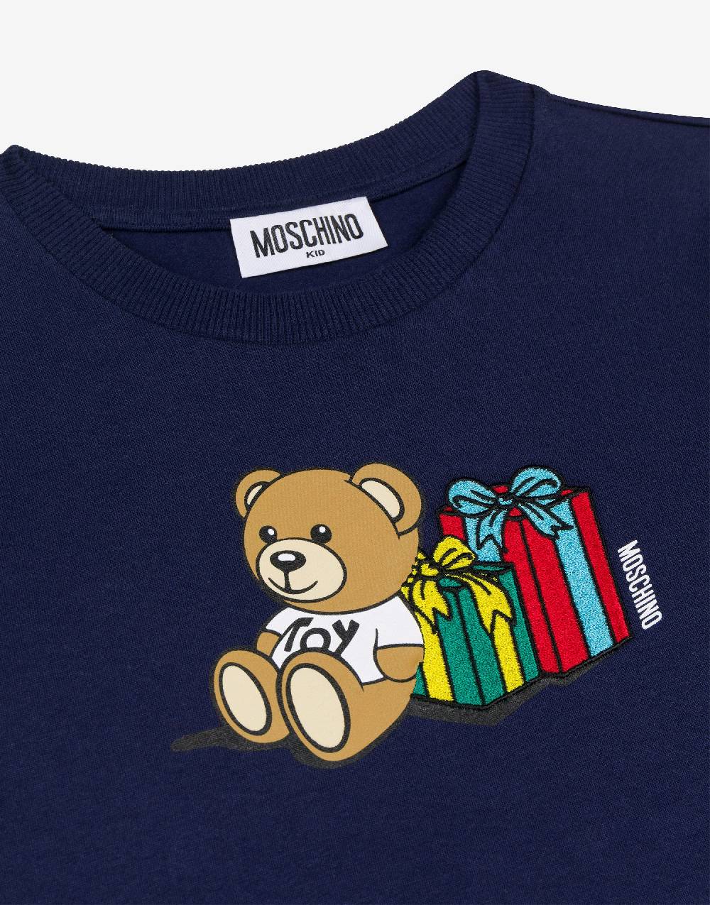 Love Moschino T-shirt In Jersey Teddy Holiday