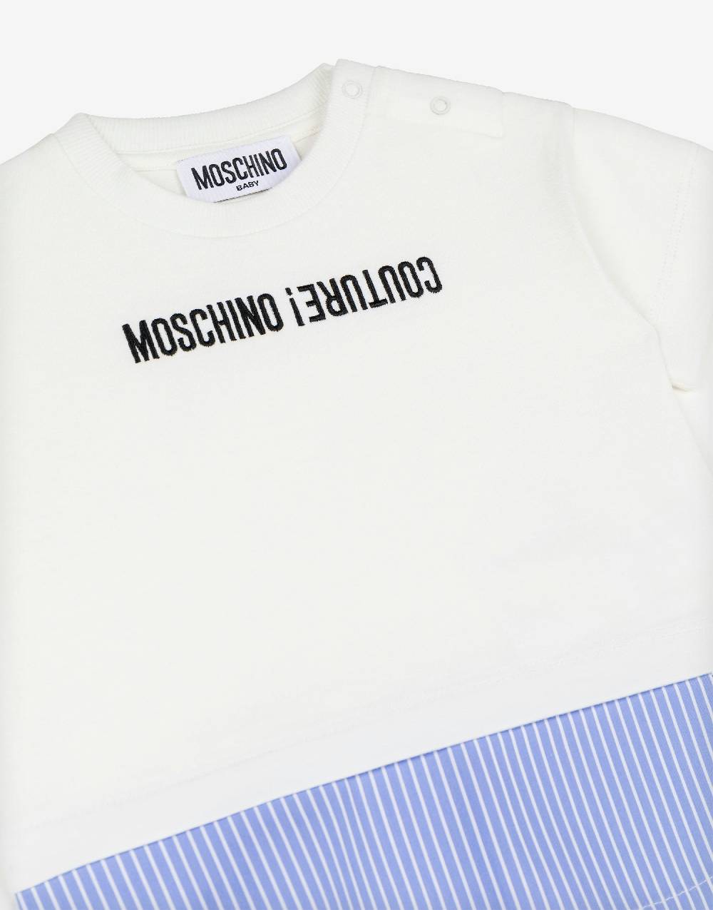 Love Moschino T-shirt In Jersey Upside Down Logo