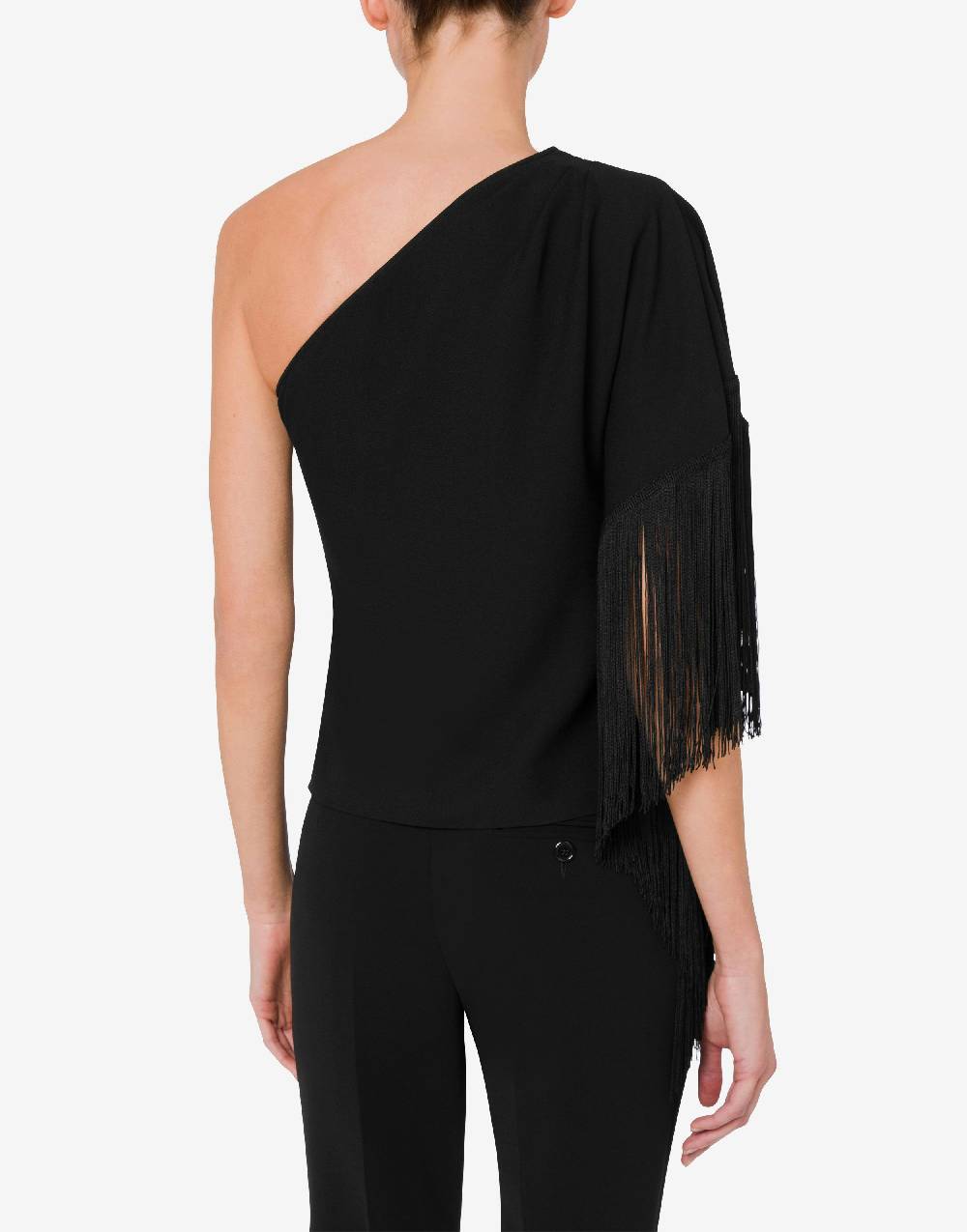 Love Moschino Top Monospalla Con Frange