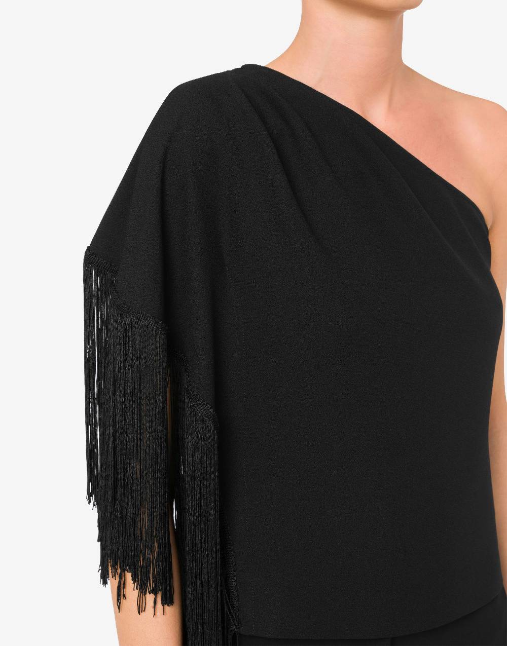 Love Moschino Top Monospalla Con Frange