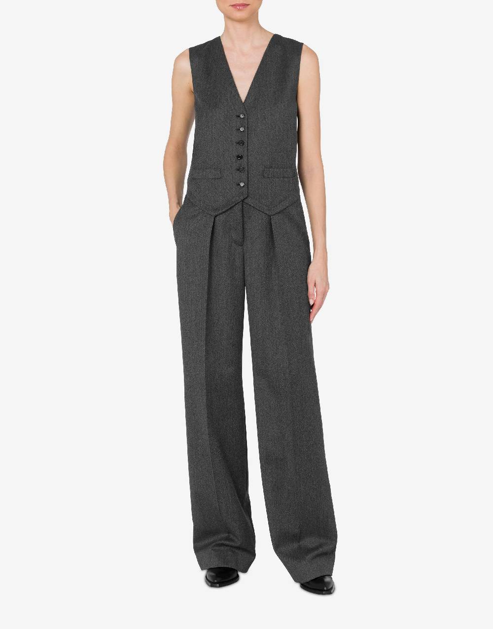 Love Moschino Tuta In Grain Poudre Di Lana