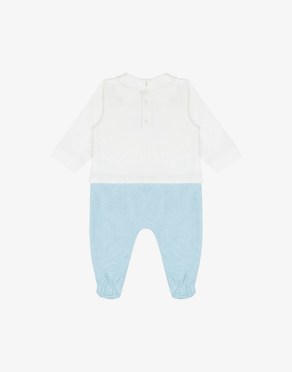 Love Moschino Tutina In Cotone Organico Teddy Logo