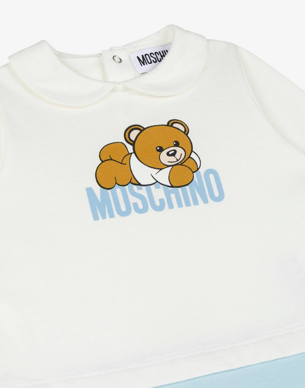Love Moschino Tutina In Cotone Organico Teddy Logo