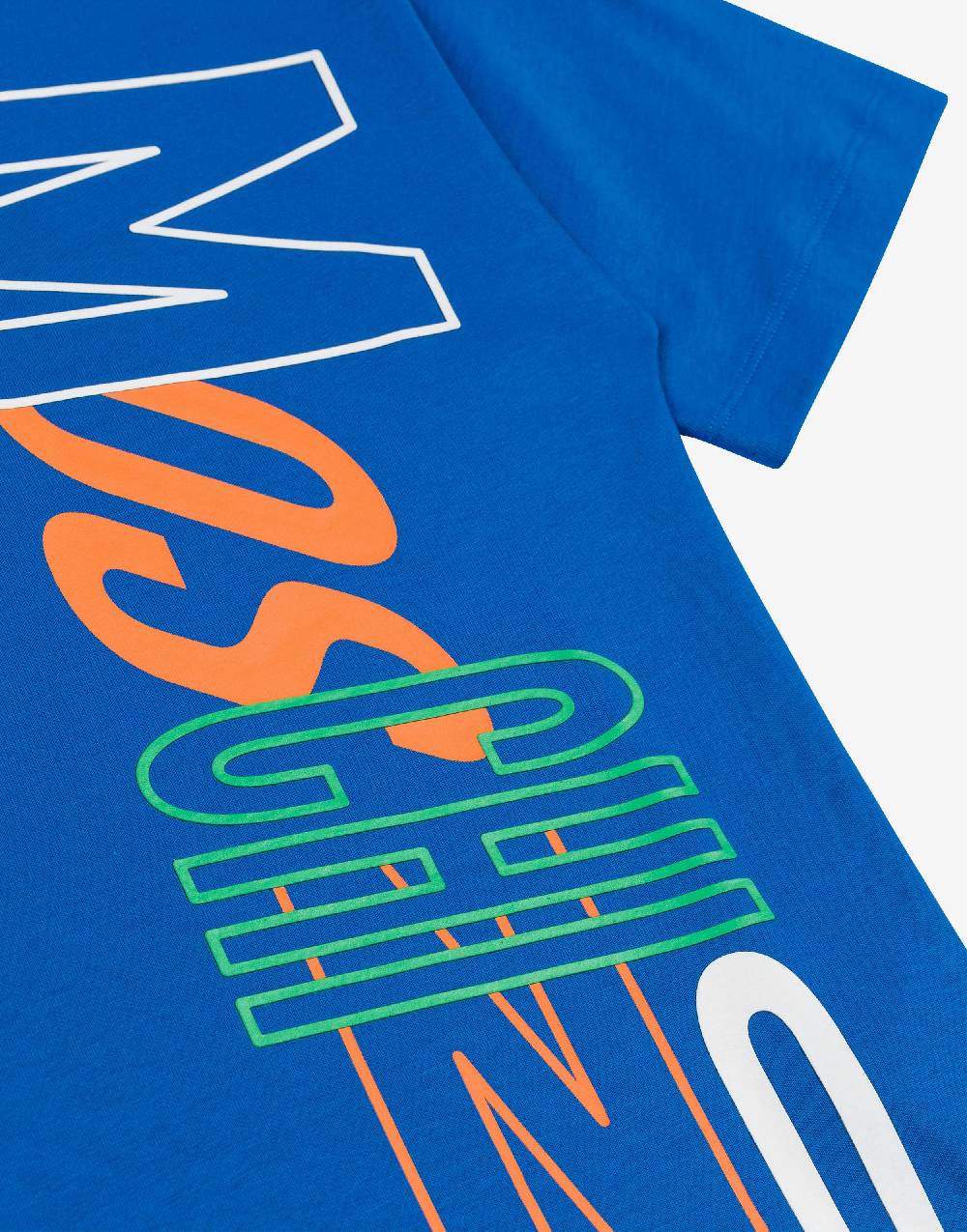 Love Moschino Maxi T-shirt In Jersey Multicolor Logo