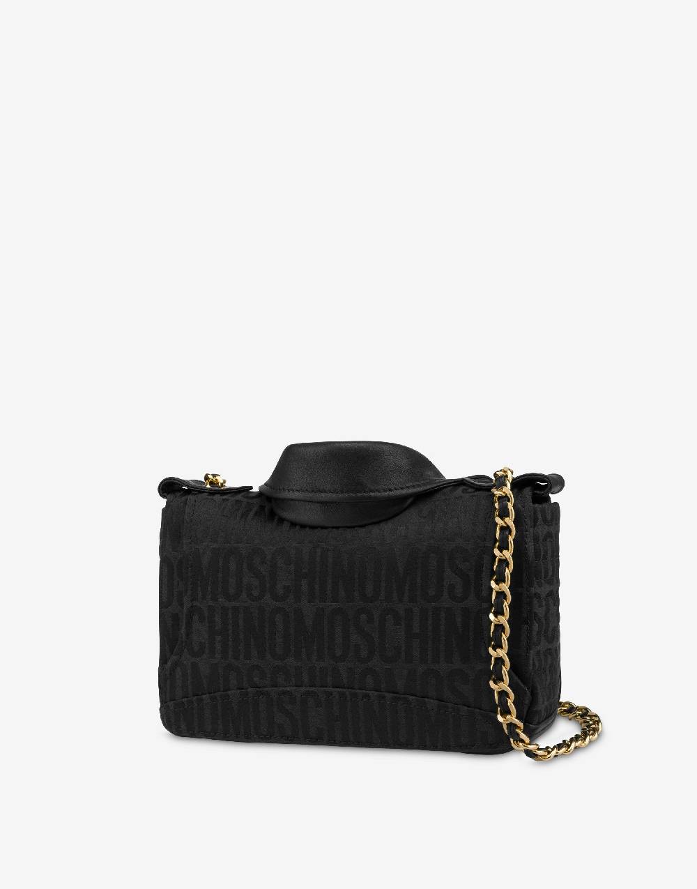 Love Moschino Moschino Biker Bag In Nylon Allover Logo
