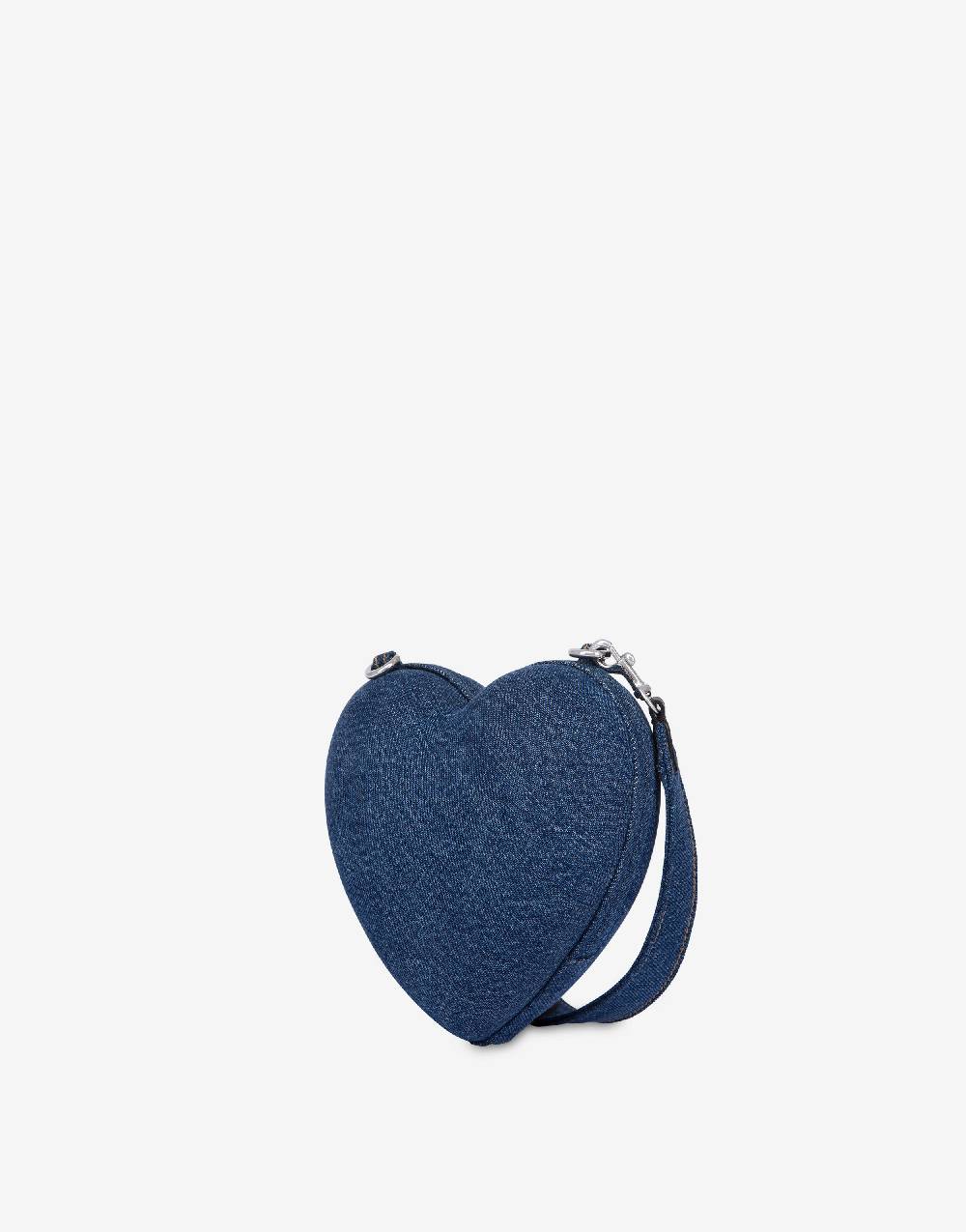 Love Moschino Moschino Heartbeat Bag In Denim Con Logo