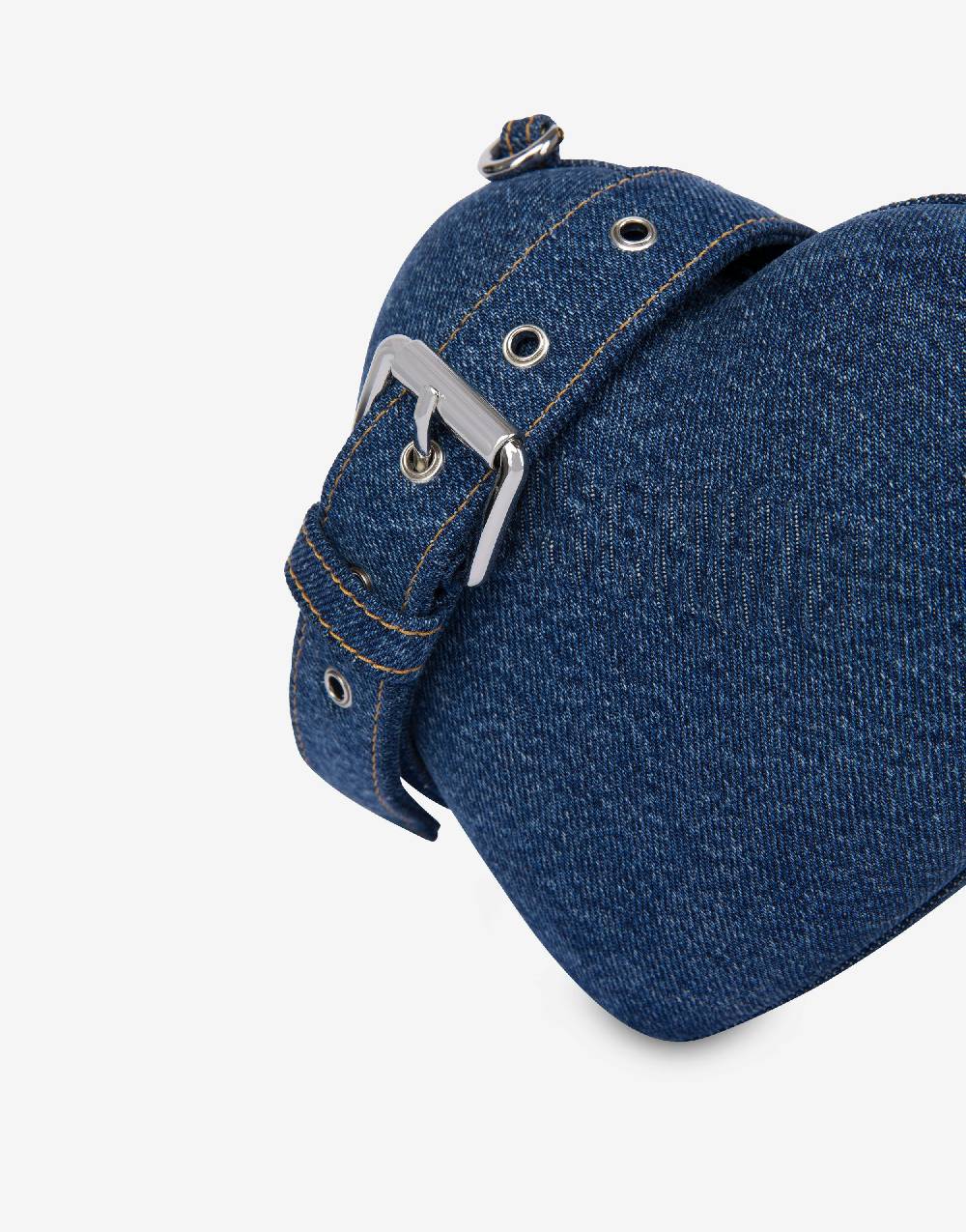 Love Moschino Moschino Heartbeat Bag In Denim Con Logo