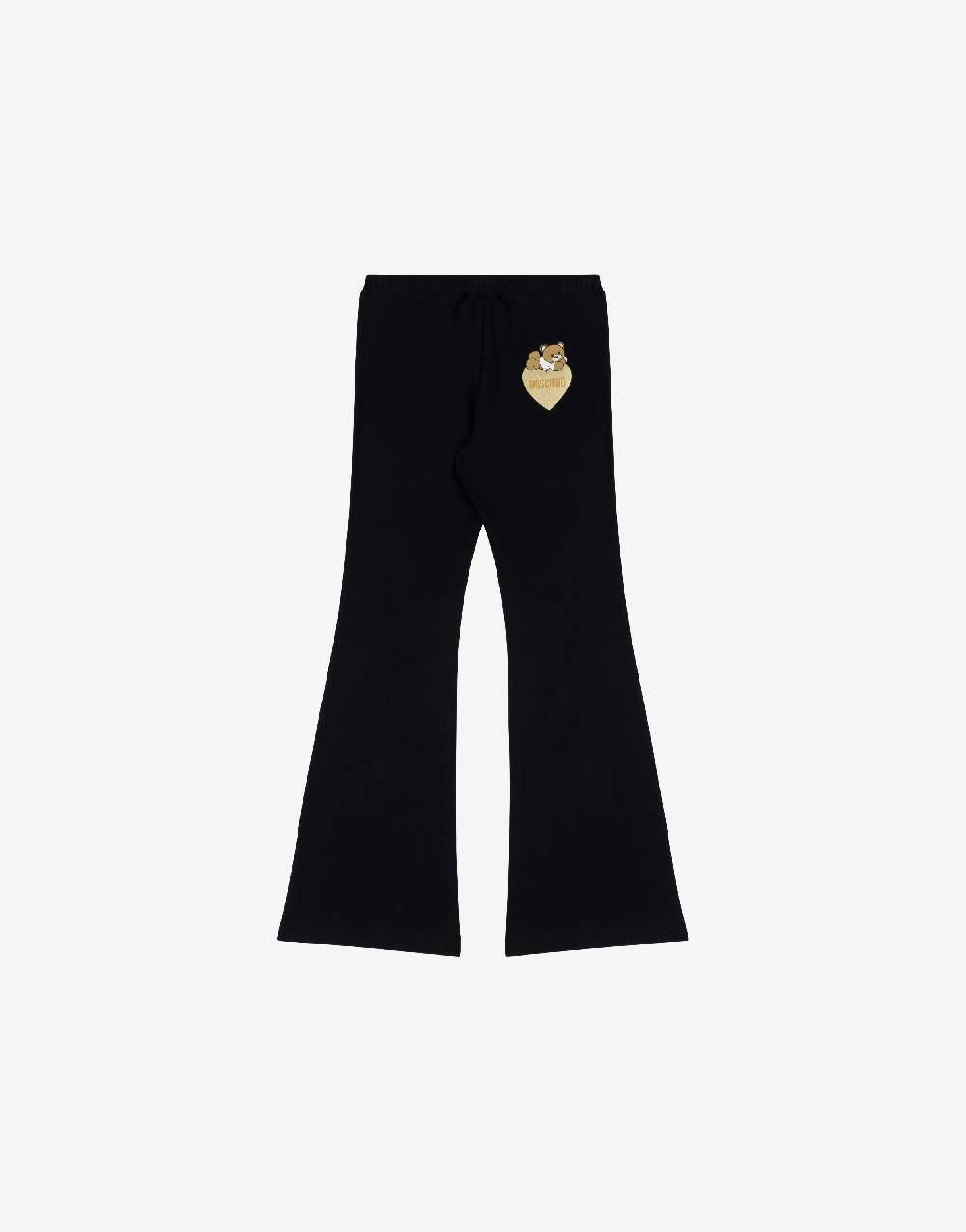 Love Moschino Pantalone flare in cotone Lovely Teddy Bear