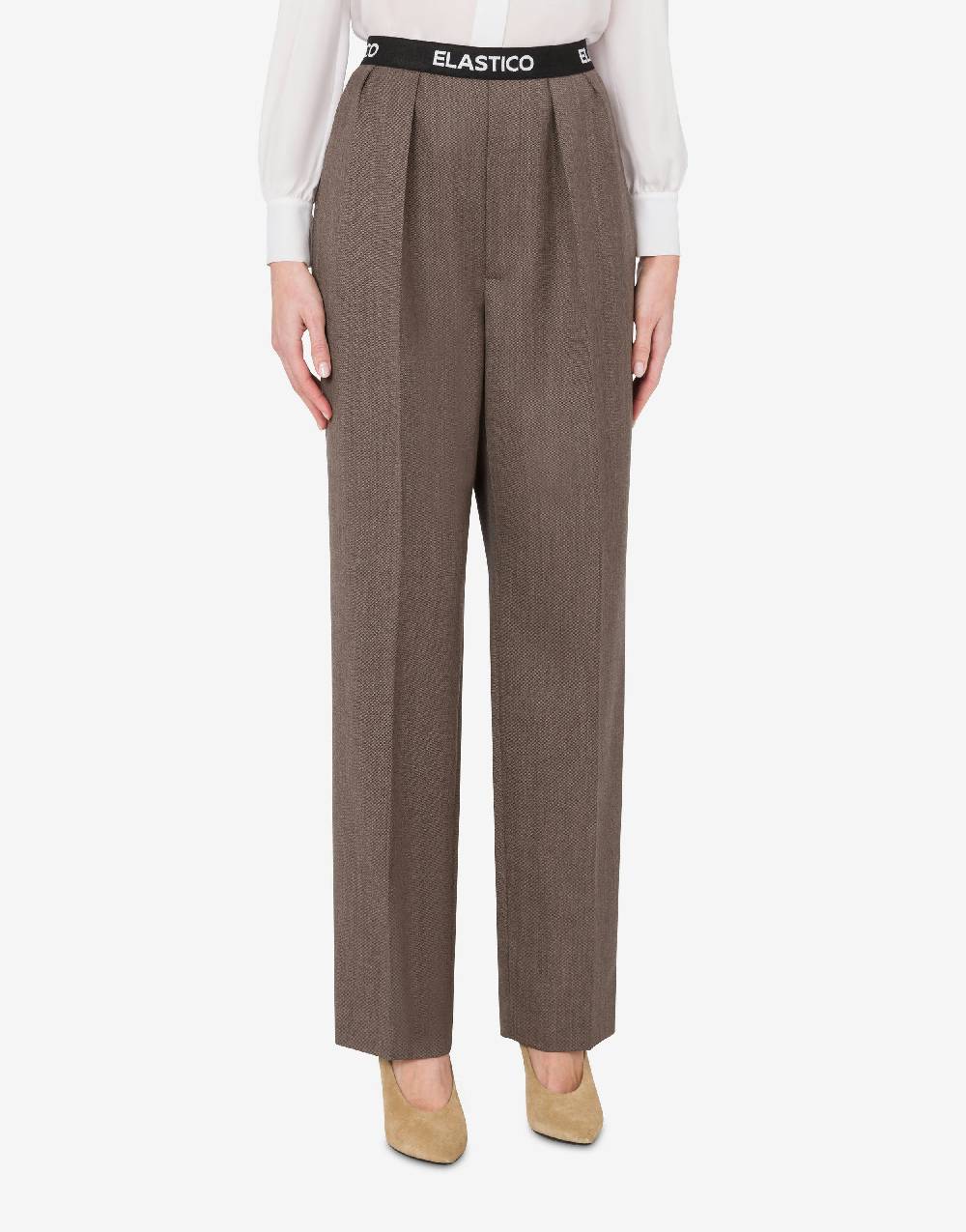 Love Moschino Pantalone In Tela Di Lana Elastic Band