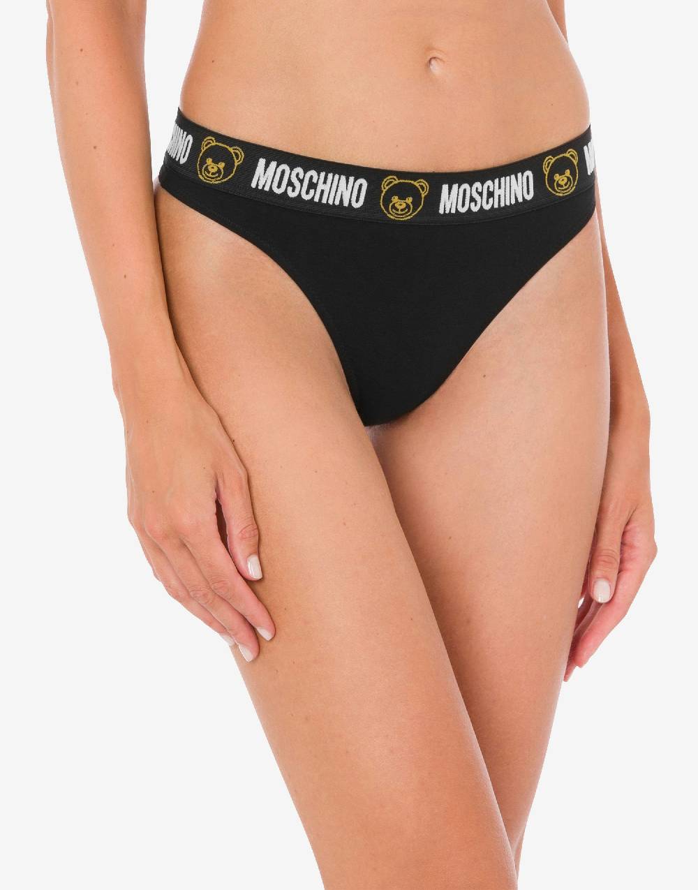 Love Moschino Perizoma In Jersey Stretch Teddy Elastic Band