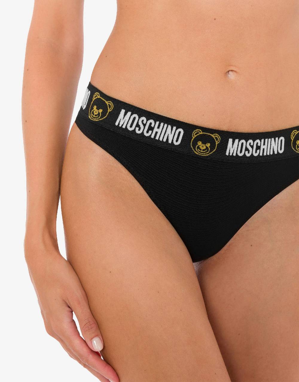 Love Moschino Perizoma In Jersey Stretch Teddy Elastic Band