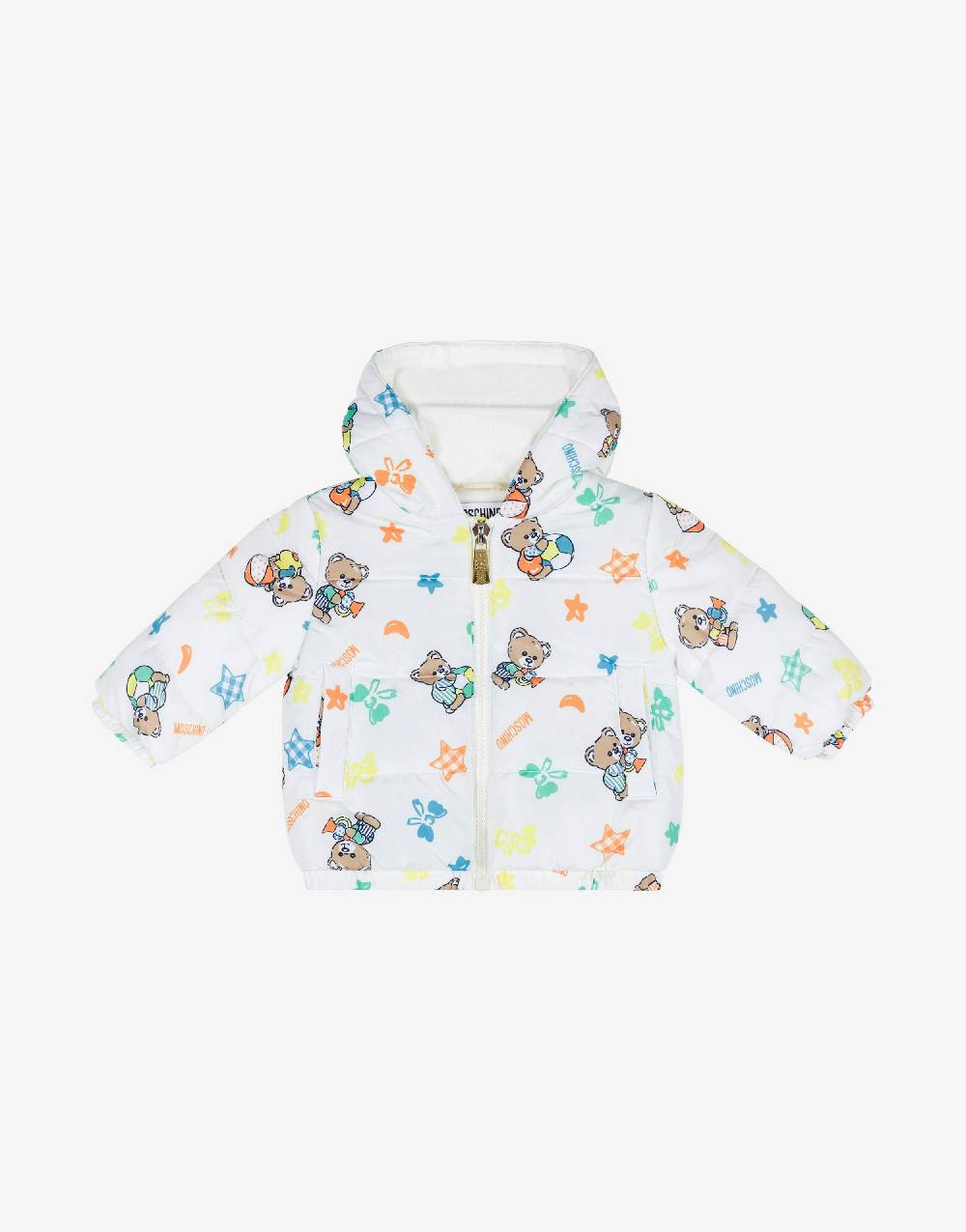 Love Moschino Piumino in nylon Allover Baby Teddy Bear