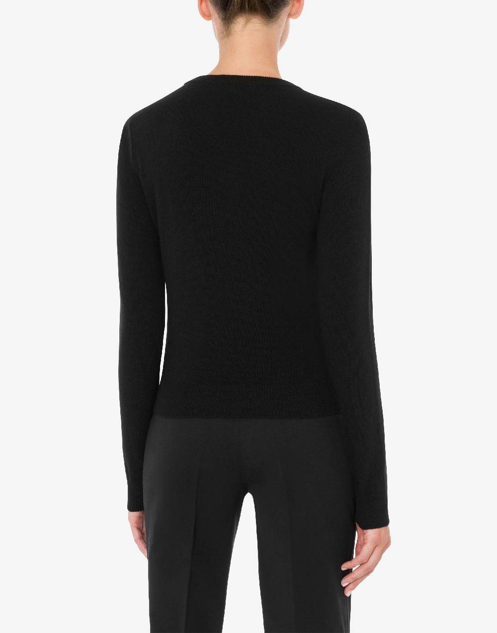 Love Moschino Pullover In Lana E Cashmere Red Heart