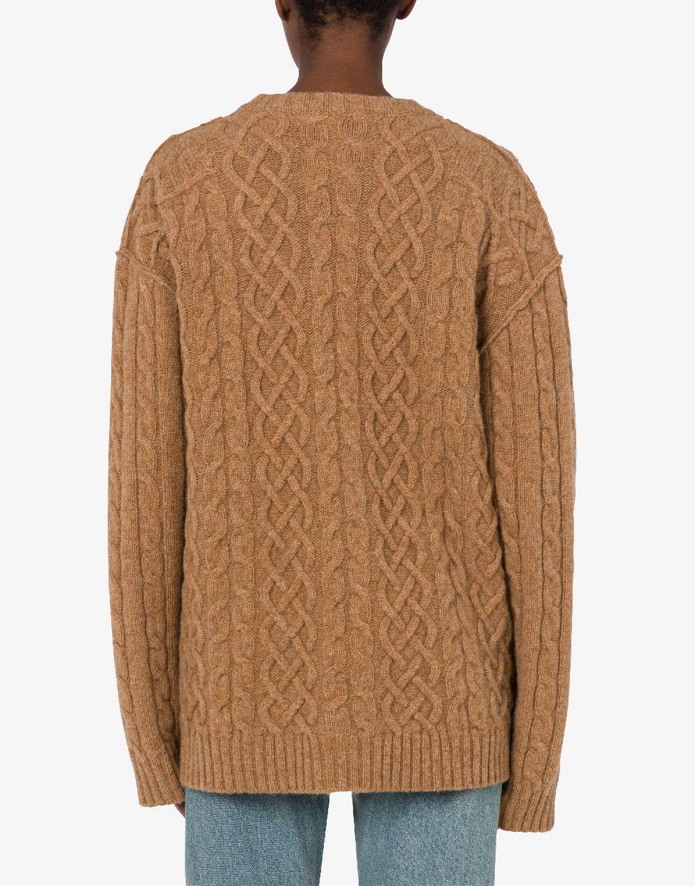 Love Moschino Pullover Oversize In Shetland Golden M