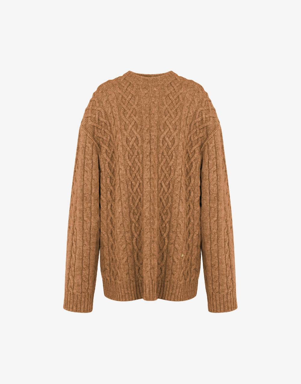 Love Moschino Pullover oversize in shetland Golden M