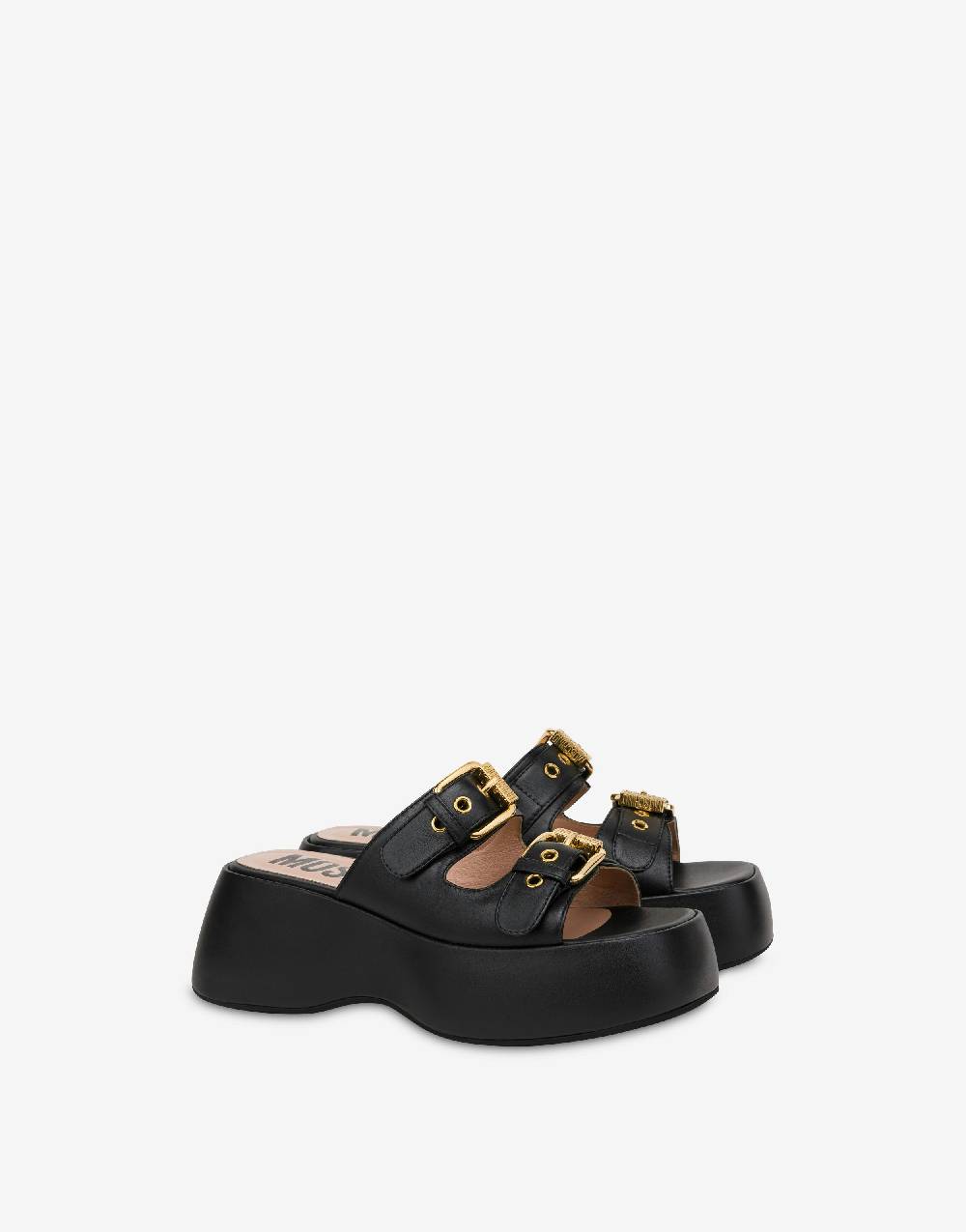 Love Moschino Sandali platform in vitello Moschino Buckles