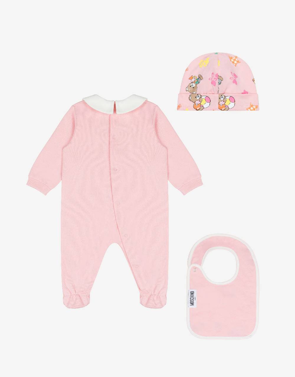Love Moschino Set Tutina, Cappello E Bavaglino Baby Teddy Bear